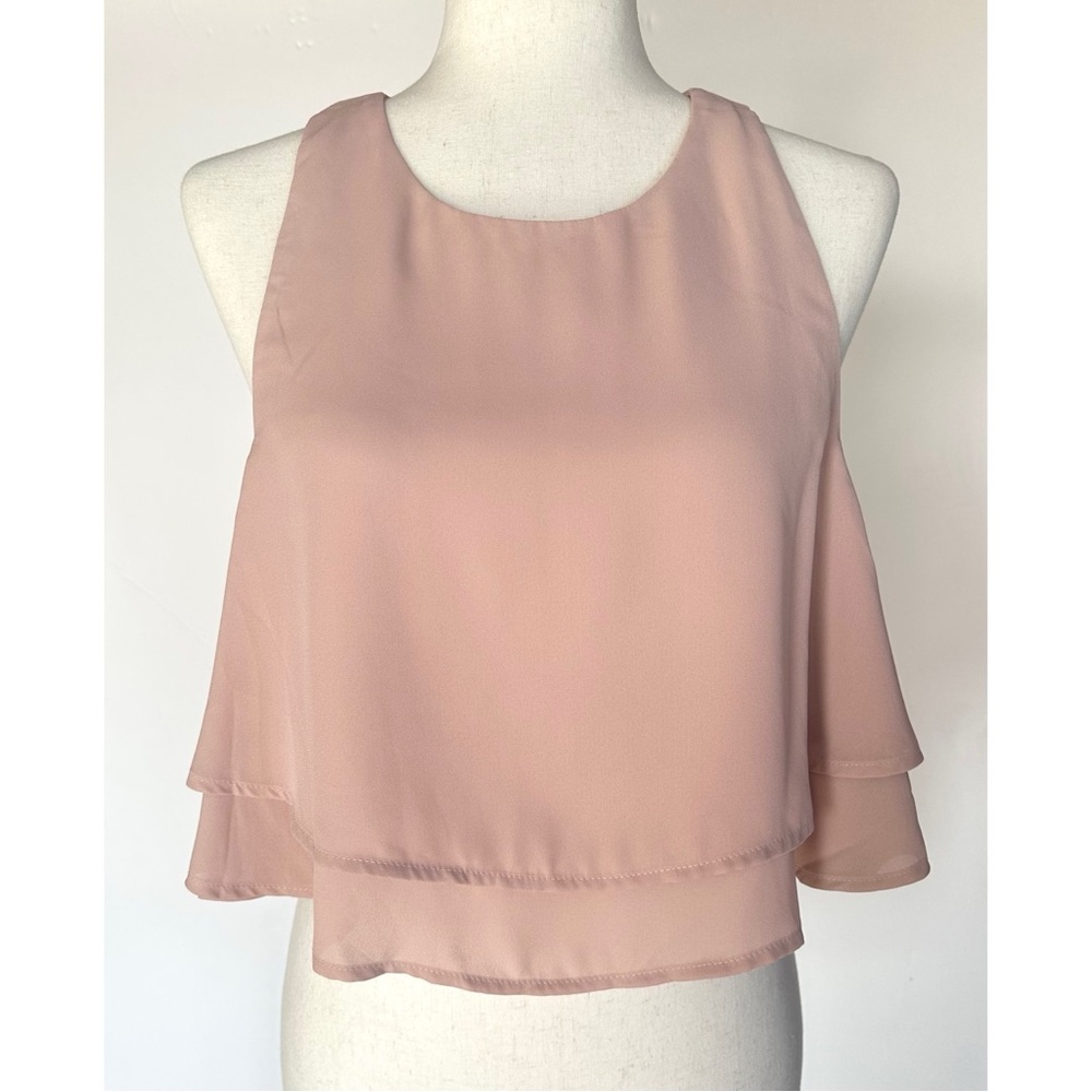 Show Me Your MuMu King Crop Top in Dusty Blush Size XL